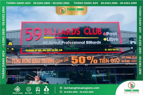Quy trình làm bảng hiệu Alu giá rẻ Thủ Đức nhanh chóng