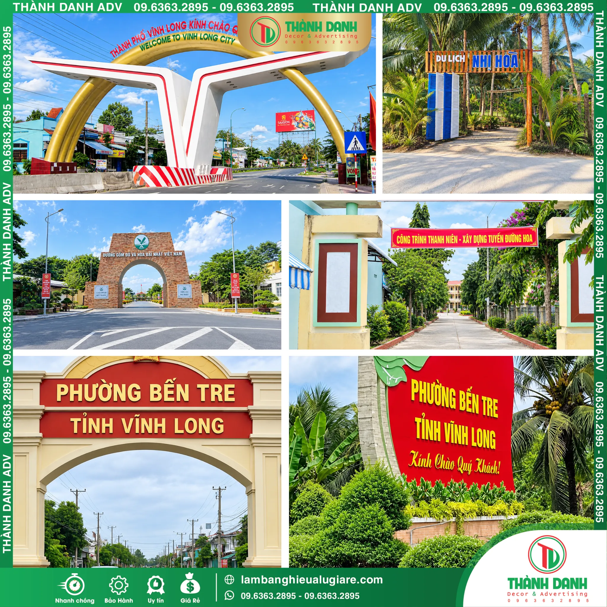 Làm Bảng Hiệu Vĩnh Long Trọn Gói, Gía Rẻ Tại TPHCM