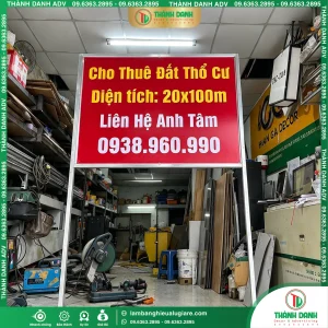 In Bảng Bạt Cho Thuê Đất Giá Rẻ, Nội Dung Theo Yêu Cầu