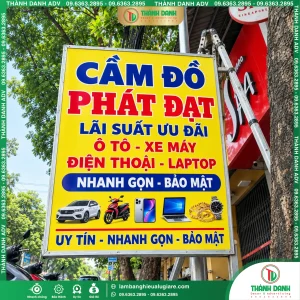 Bảng vẫy bạt quận 11 Tiệm Cầm Đồ Lấy Gấp Trong 48H