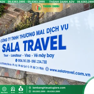 Bảng Hiệu Alu Quận 6 Sala Travel Gia Công Theo Yêu Cầu