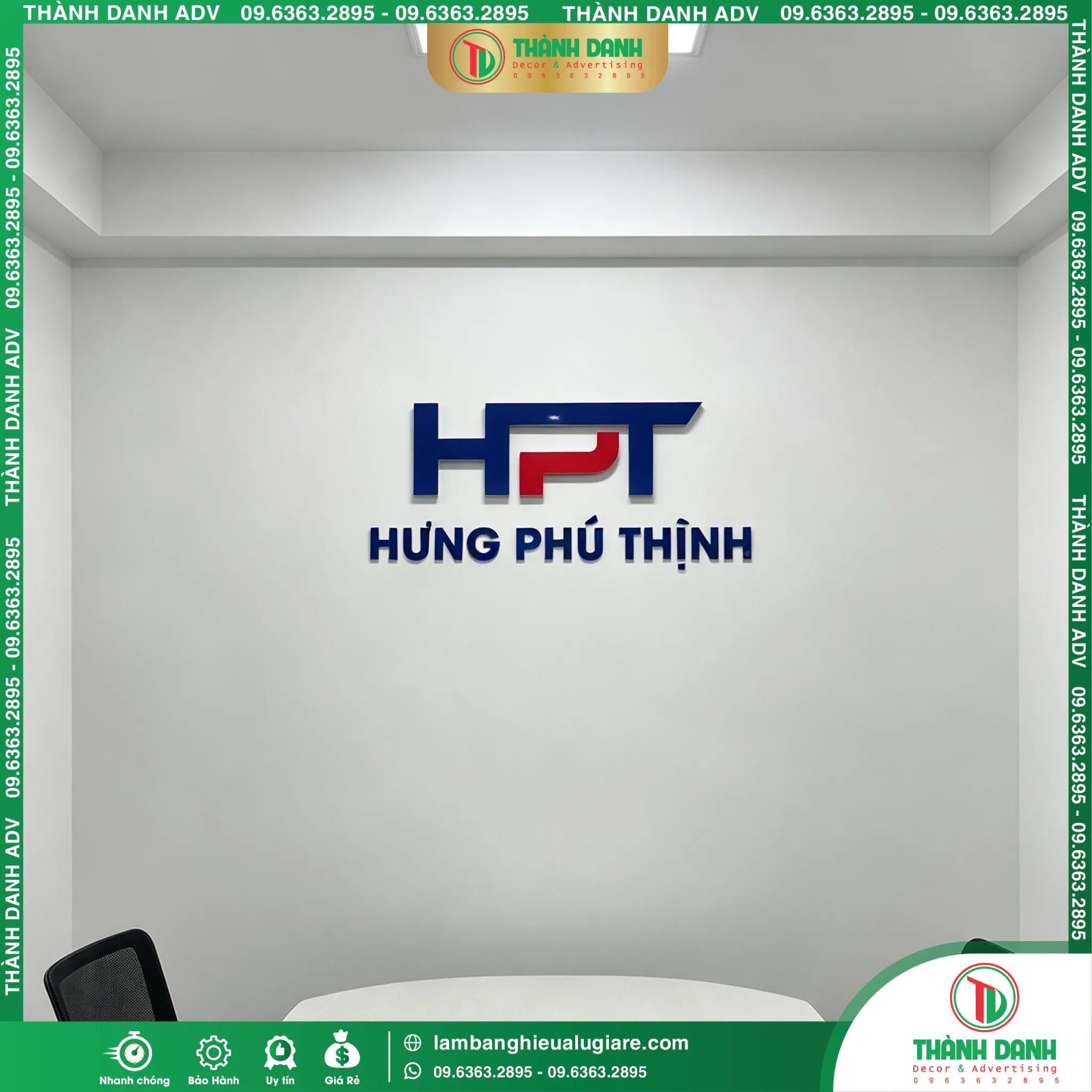 Gia Công Logo Hưng Phú Thịnh Chữ Mica Hông Format Giá Rẻ