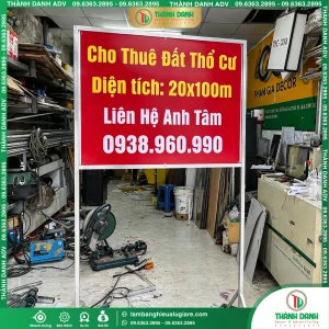 In Bảng Bạt Cho Thuê Đất Giá Rẻ, Nội Dung Theo Yêu Cầu