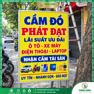 Bảng vẫy bạt quận 11 Tiệm Cầm Đồ Lấy Gấp Trong 48H