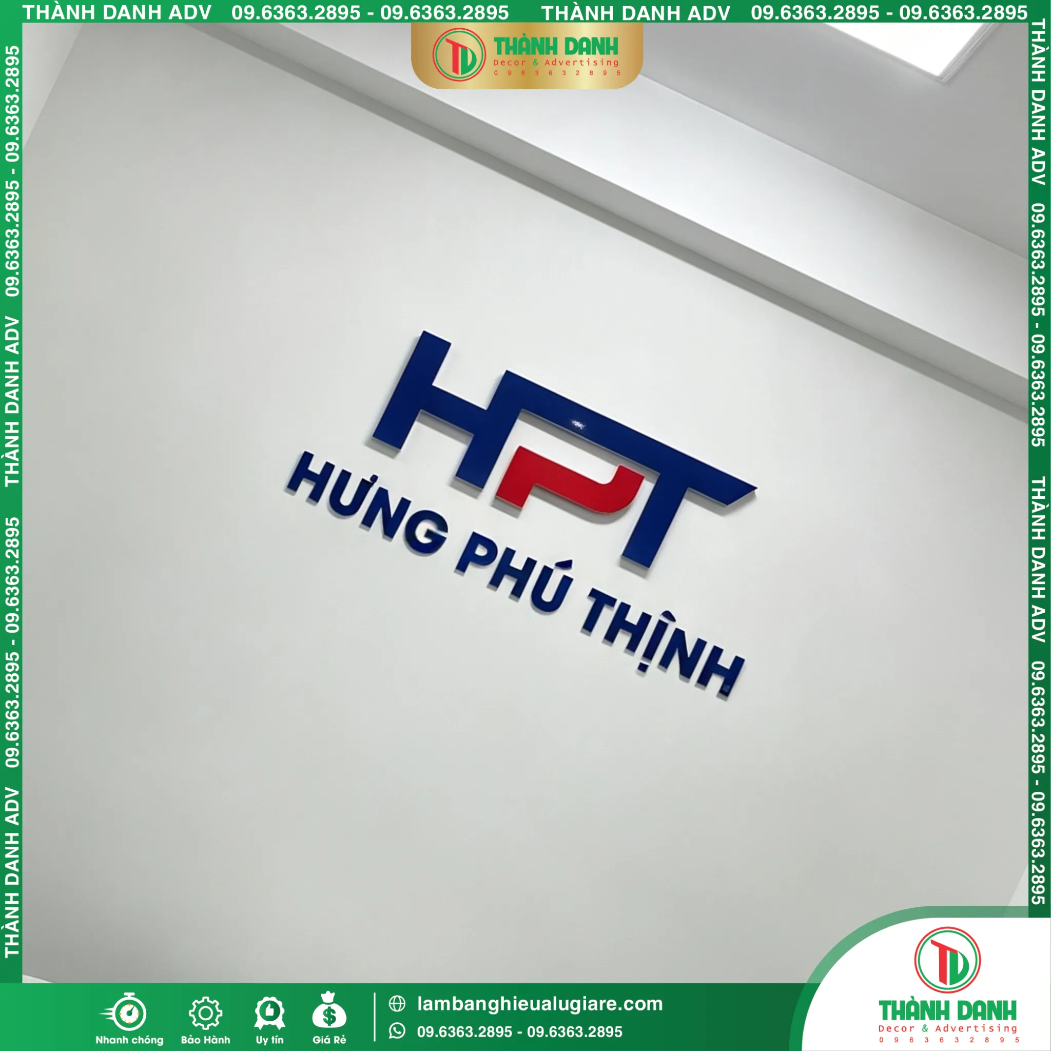 Gia Công Logo Hưng Phú Thịnh Chữ Mica Hông Format Giá Rẻ