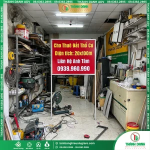In Bảng Bạt Cho Thuê Đất Giá Rẻ, Nội Dung Theo Yêu Cầu