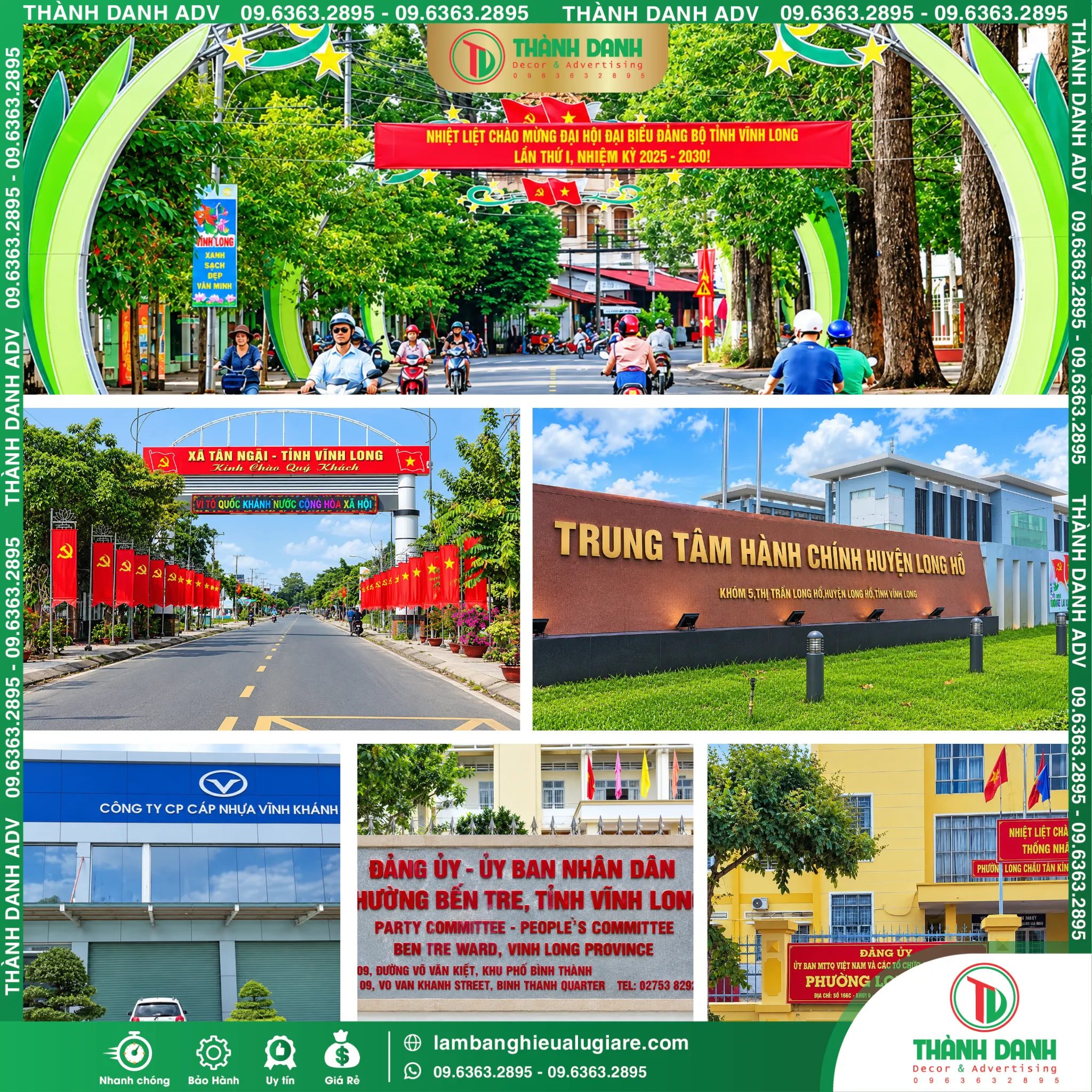 Làm Bảng Hiệu Vĩnh Long Trọn Gói, Gía Rẻ Tại TPHCM
