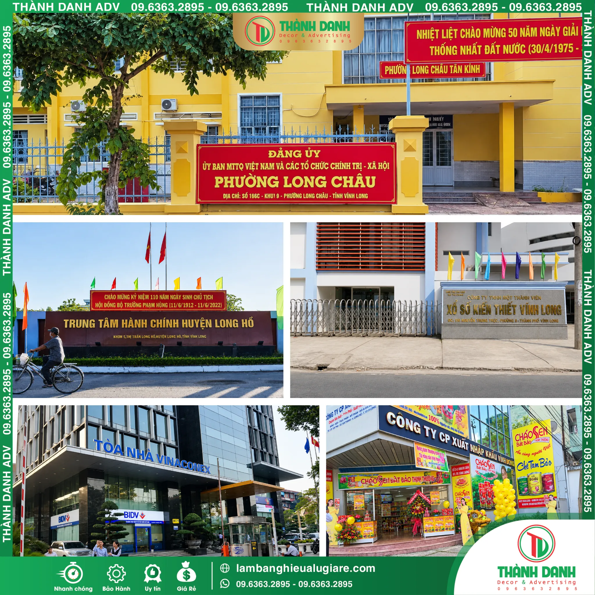 Làm Bảng Hiệu Vĩnh Long Trọn Gói, Gía Rẻ Tại TPHCM