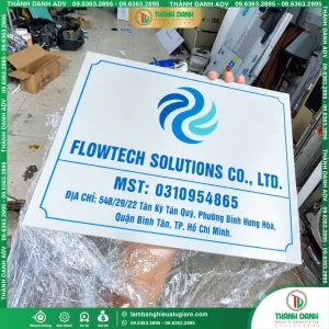Bảng Tên Công Ty In UV FLOWTECH SOLUTIONS CO.,LTD. Uy Tín Toàn Quốc