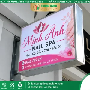 Bảng Vẫy Bạt Quận 1 Minh Anh Spa Sắc Nét Và Chuyên Nghiệp