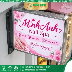 Bảng Vẫy Bạt Quận 1 Minh Anh Spa Sắc Nét Và Chuyên Nghiệp
