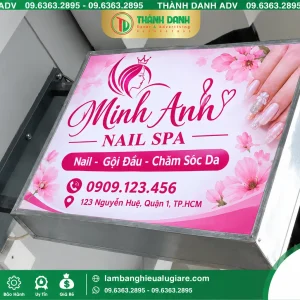 Bảng Vẫy Bạt Quận 1 Minh Anh Spa Sắc Nét Và Chuyên Nghiệp