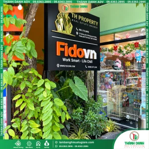 Bảng Alu Chữ Inox Đế Mica Fido Thủ Đức Cũ Đẹp, Giá Rẻ