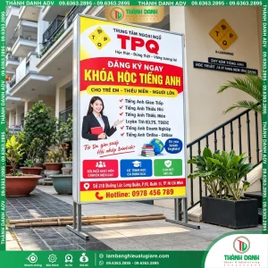 Hộp Đèn Bạt Quận 11 Trung Tâm Ngoại Ngữ TPQ Gía Rẻ