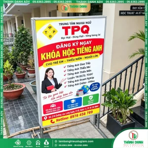 Hộp Đèn Bạt Quận 11 Trung Tâm Ngoại Ngữ TPQ Gía Rẻ