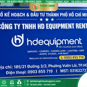 Bảng tên công ty Tân Phú Hdequipment Gía Rẻ