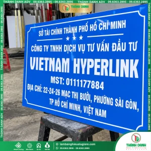 Bảng Tên Công Ty VIETNAM HYPERLINK Phường Sài Gòn - Quận 1 Cũ