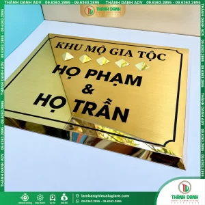 Bảng Tên Inox Bóng Dập Nổi Giá Rẻ Đẹp, Bền Và Chuyên Nghiệp