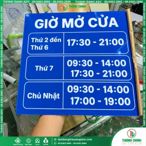 Bảng Thời Gian Làm Việc Đẹp, Chuyên Nghiệp Thiết Kế Theo Yêu Cầu