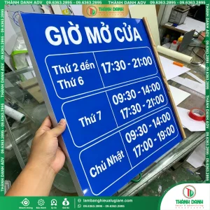 Bảng Thời Gian Làm Việc Đẹp, Chuyên Nghiệp Thiết Kế Theo Yêu Cầu