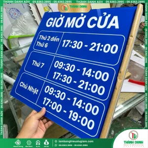 Bảng Thời Gian Làm Việc Đẹp, Chuyên Nghiệp Thiết Kế Theo Yêu Cầu