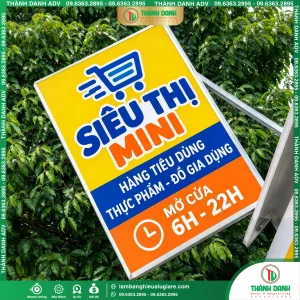 Làm Bảng Vẫy Bạt Quận 4 Siêu Thị Mini Theo Yêu Cầu