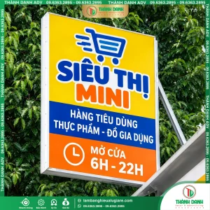 Làm Bảng Vẫy Bạt Quận 4 Siêu Thị Mini Theo Yêu Cầu