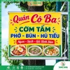 Bảng vẫy bạt quận 8 Cơm Cô Ba Gía Rẻ