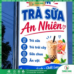 Bảng vẫy bạt quận Bình Thạnh Cũ Tiệm Trà Sữa - TPHCM Mới Trọn Gói