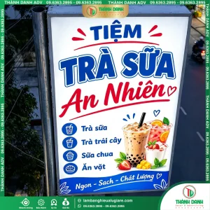 Bảng vẫy bạt quận Bình Thạnh Cũ Tiệm Trà Sữa - TPHCM Mới Trọn Gói