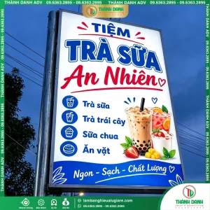 Bảng vẫy bạt quận Bình Thạnh Cũ Tiệm Trà Sữa - TPHCM Mới Trọn Gói