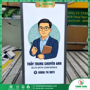Hộp Đèn Bạt Không Gân Hai Mặt Lelts Theo Yêu Cầu