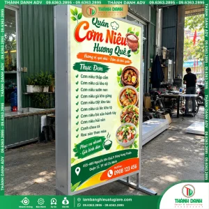 Hộp đèn bạt quận 12 Quán Cơm Niêu Gía Rẻ