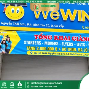 In Bạt Hiflex Quận Gò Vấp Cũ Trung Tâm Ngoại Ngữ Công Thành Trọn Gói