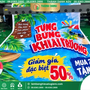 In Bạt Hiflex Quận Tân Bình Cũ Khai Trương Rõ Nét, Giá Rẻ