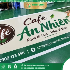 In Bạt Hiflex quận 9 Cafe An Nhiên In Sắc Nét, Đúng Yêu Cầu