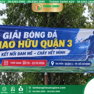 In Bạt Hiflex Quận 3 Giải Bóng Đá Giao Hữu Giá Rẻ