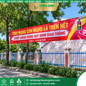 In Bạt Hiflex Tuyên Truyền An Toàn Giao Thông Tại Quận 4