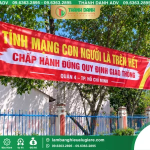 In Bạt Hiflex Tuyên Truyền An Toàn Giao Thông Tại Quận 4