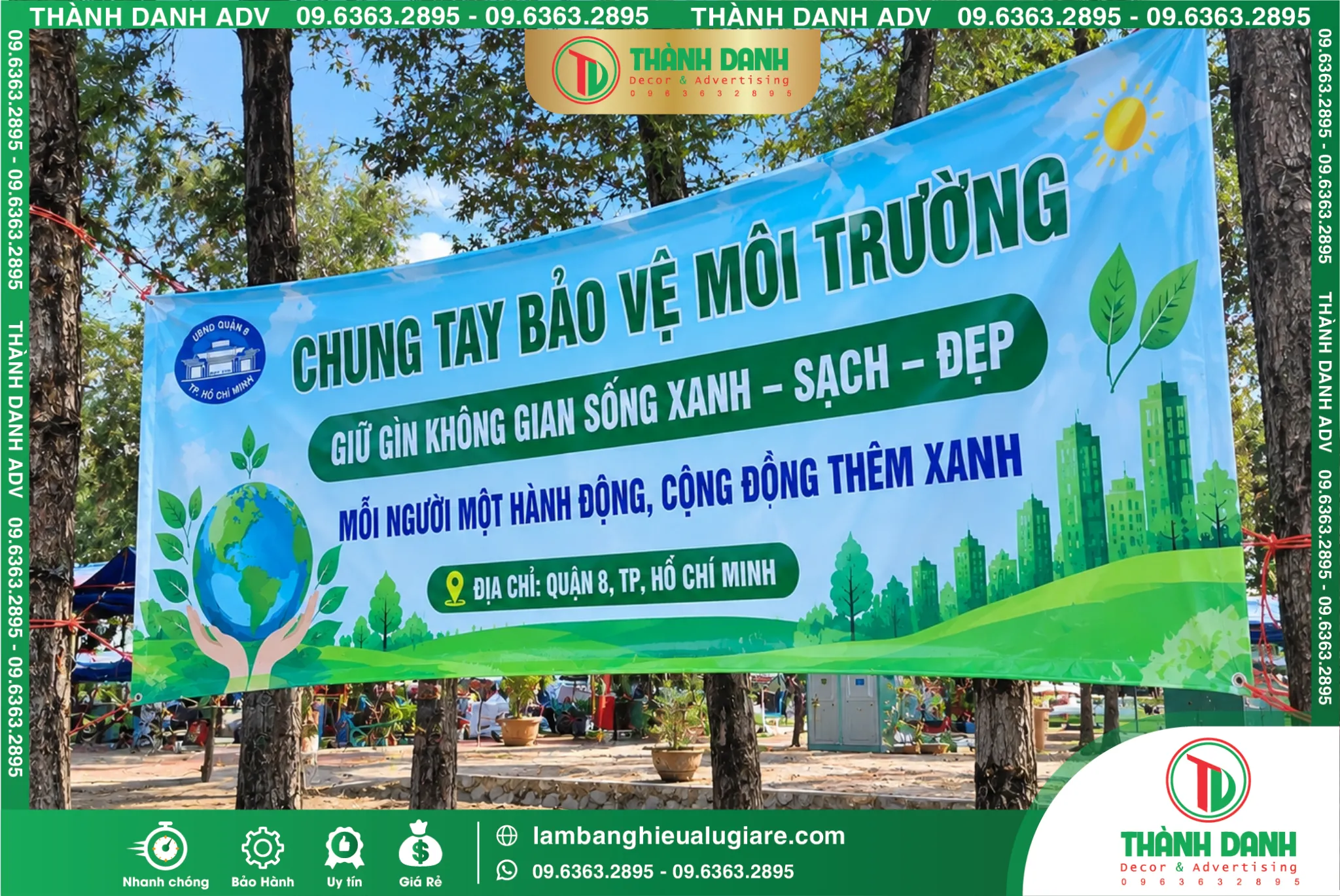 In Bạt Hiflex quận 8 Bảo Vệ Môi Trường Sắc Nét Gía Rẻ