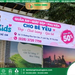 In Bạt Hiflex quận Thủ Đức Thời Trang Cho Bé Sắc Nét