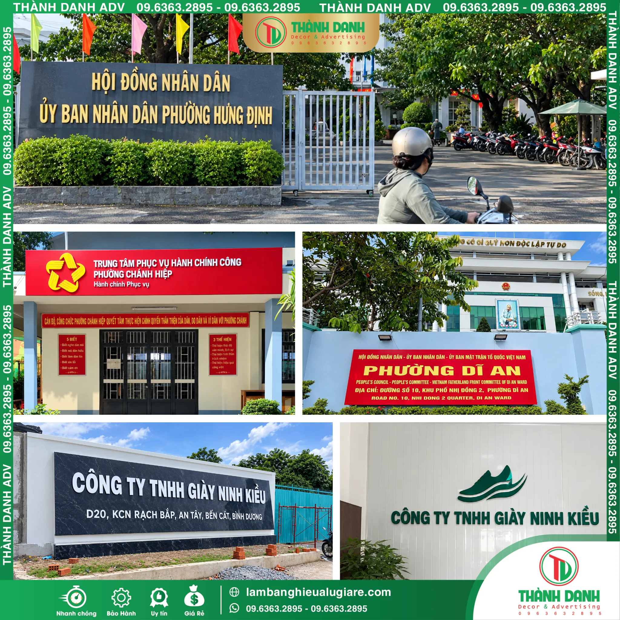 Làm Bảng Hiệu Bình Dương Trọn Gói, Giá Rẻ
