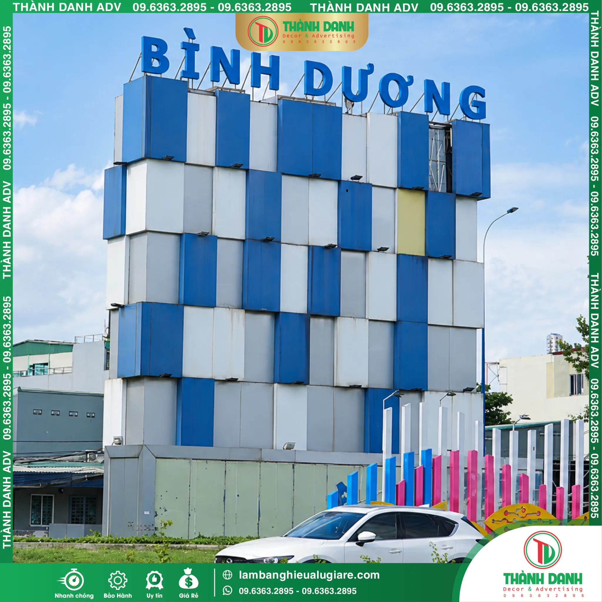 Làm Bảng Hiệu Bình Dương Trọn Gói, Giá Rẻ