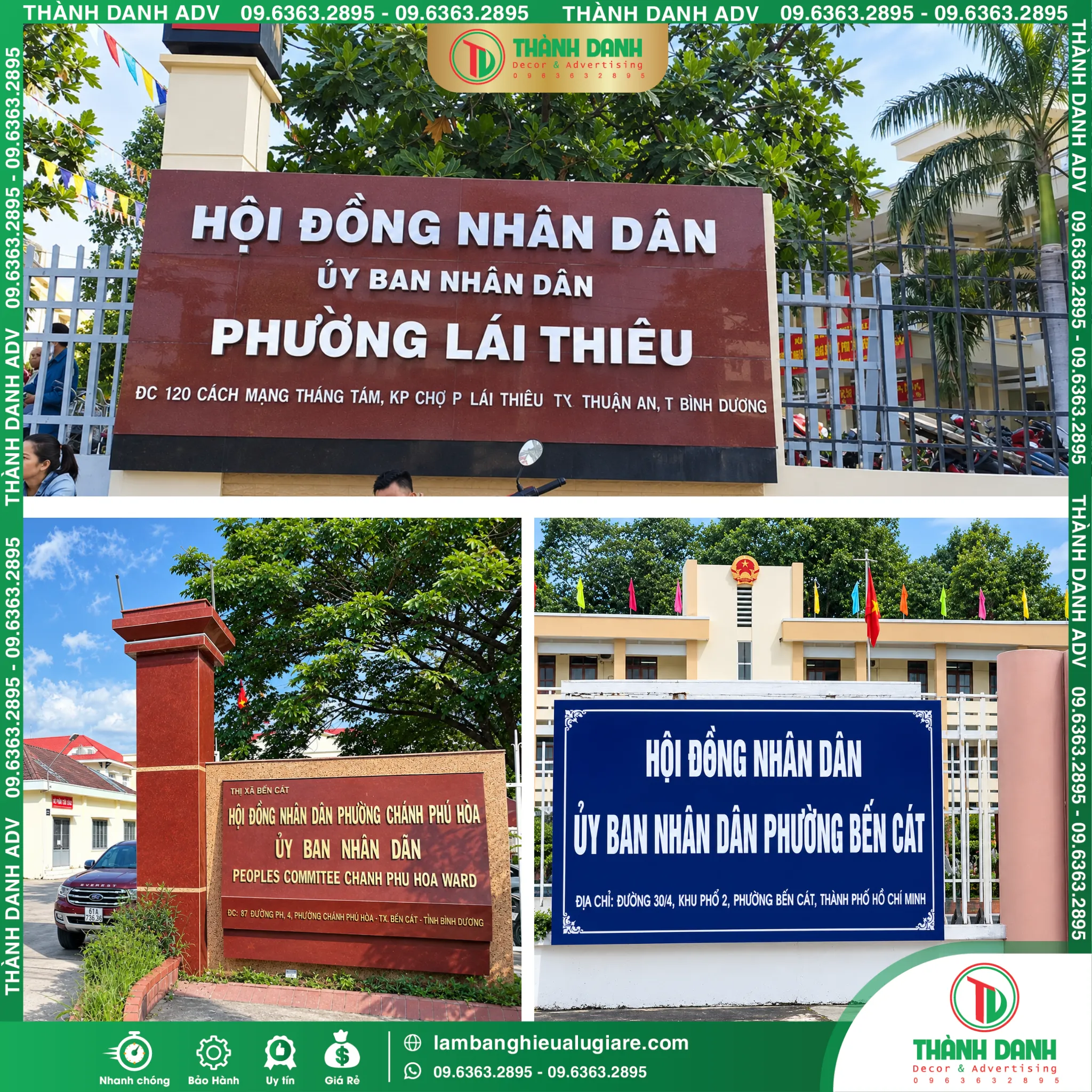 Làm Bảng Hiệu Bình Dương Trọn Gói, Giá Rẻ