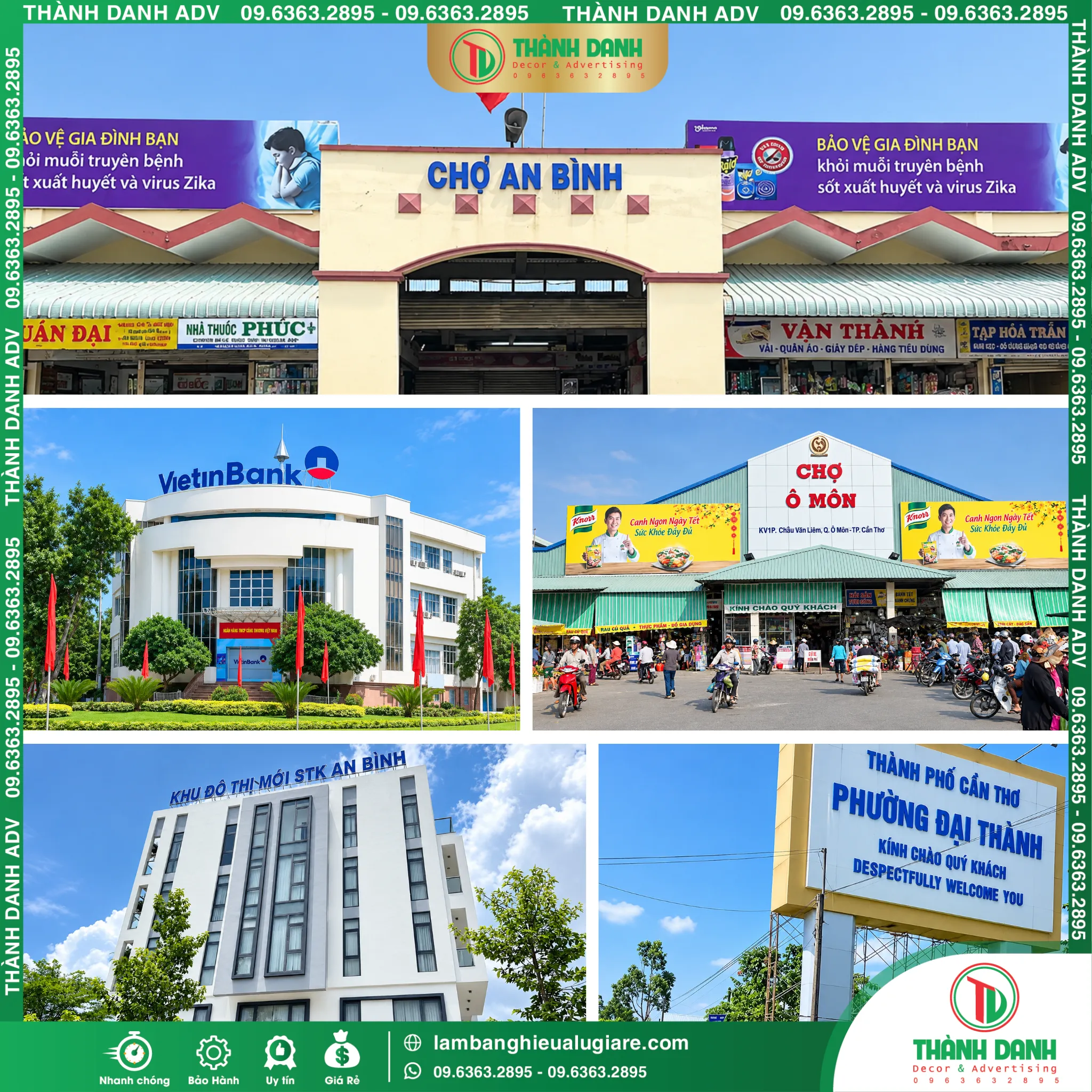 Làm Bảng Hiệu Cần Thơ Gía Rẻ, Trọn Gói Tại TPHCM