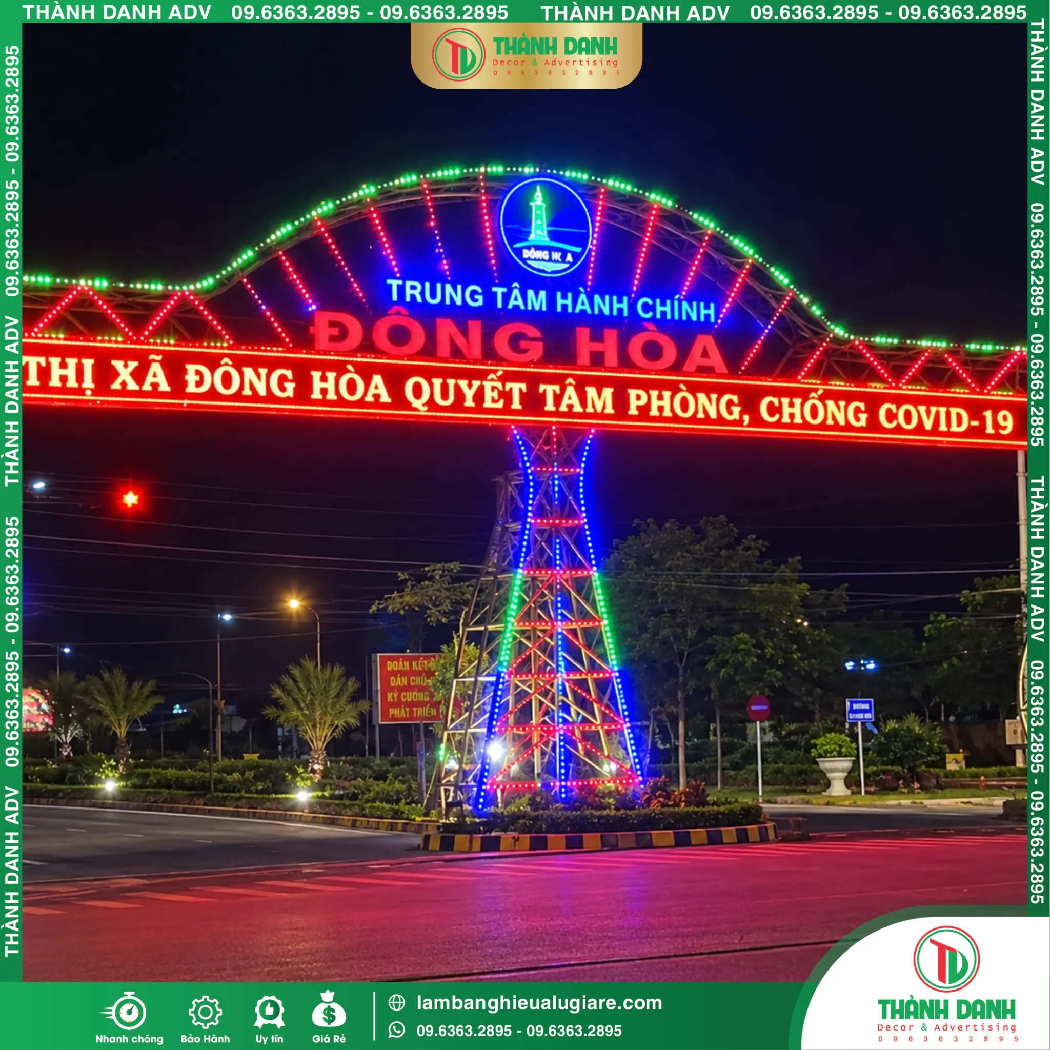 Làm Bảng Hiệu Tuy Hòa, Phú Yên, Daklak, Gia Lai - Thi Công Trọn Gói Gía Rẻ