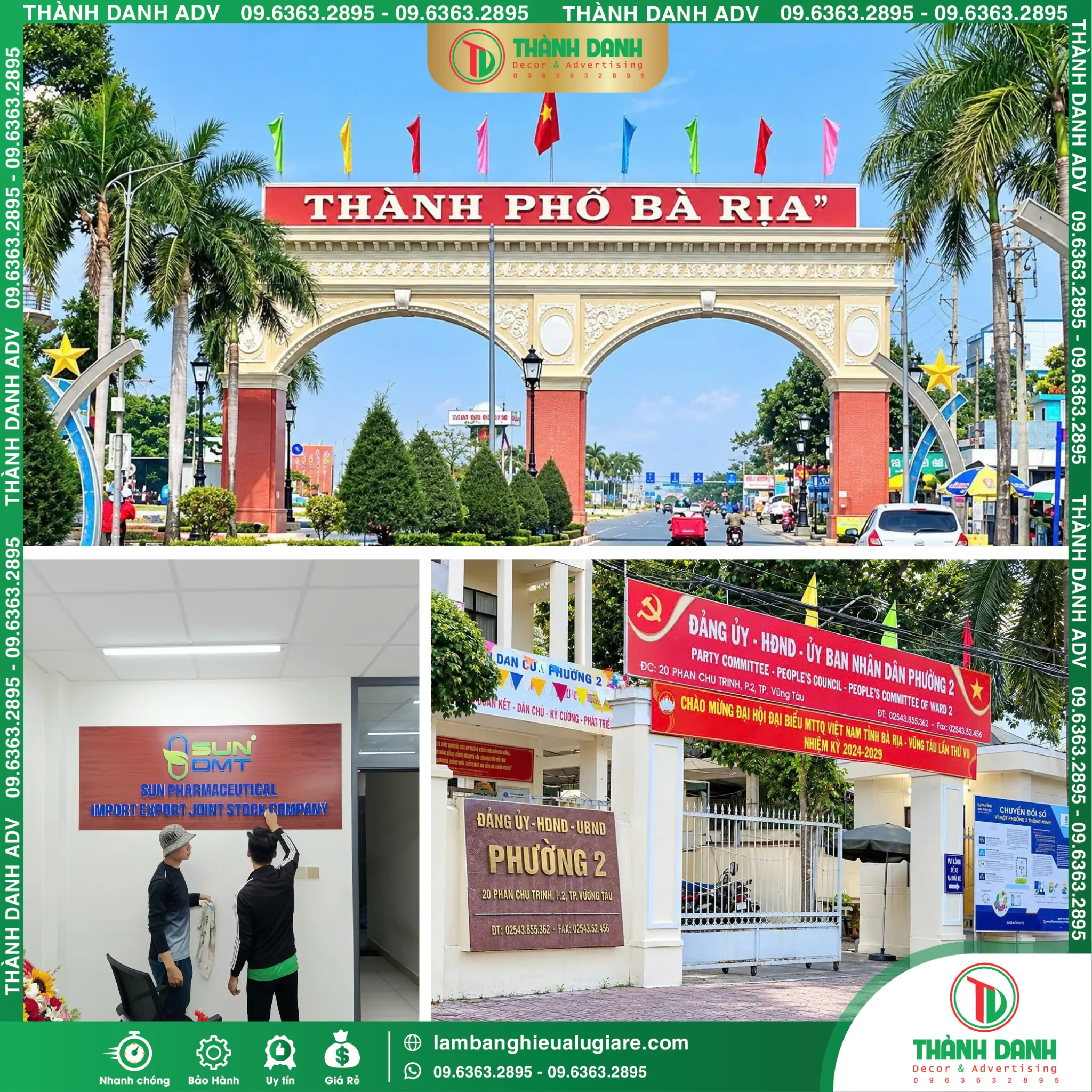 Làm Bảng Hiệu Vũng Tàu Trọn Gói, Gia Công Nhanh Chóng