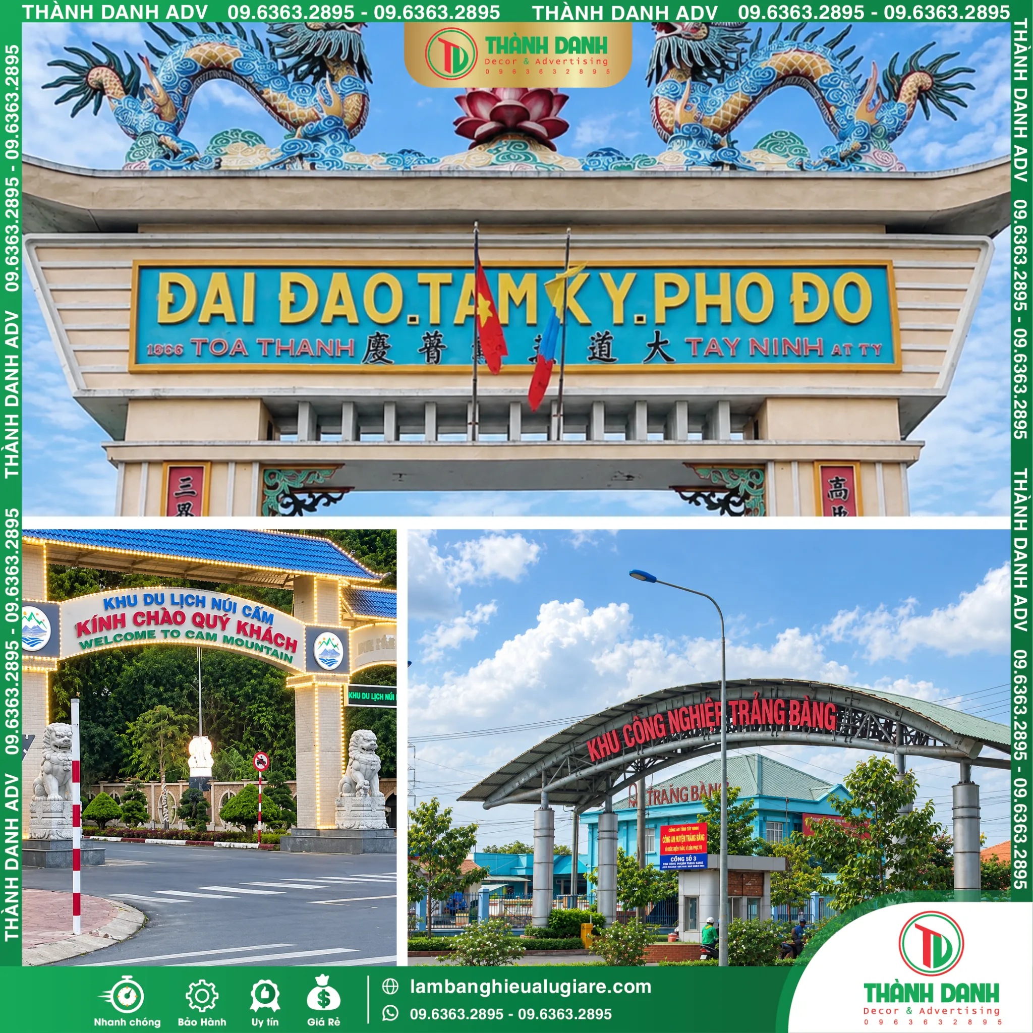 Làm Bảng Hiệu Tây Ninh Gía Rẻ Uy Tín - Thi Công Trọn Gói Tại TPHCM