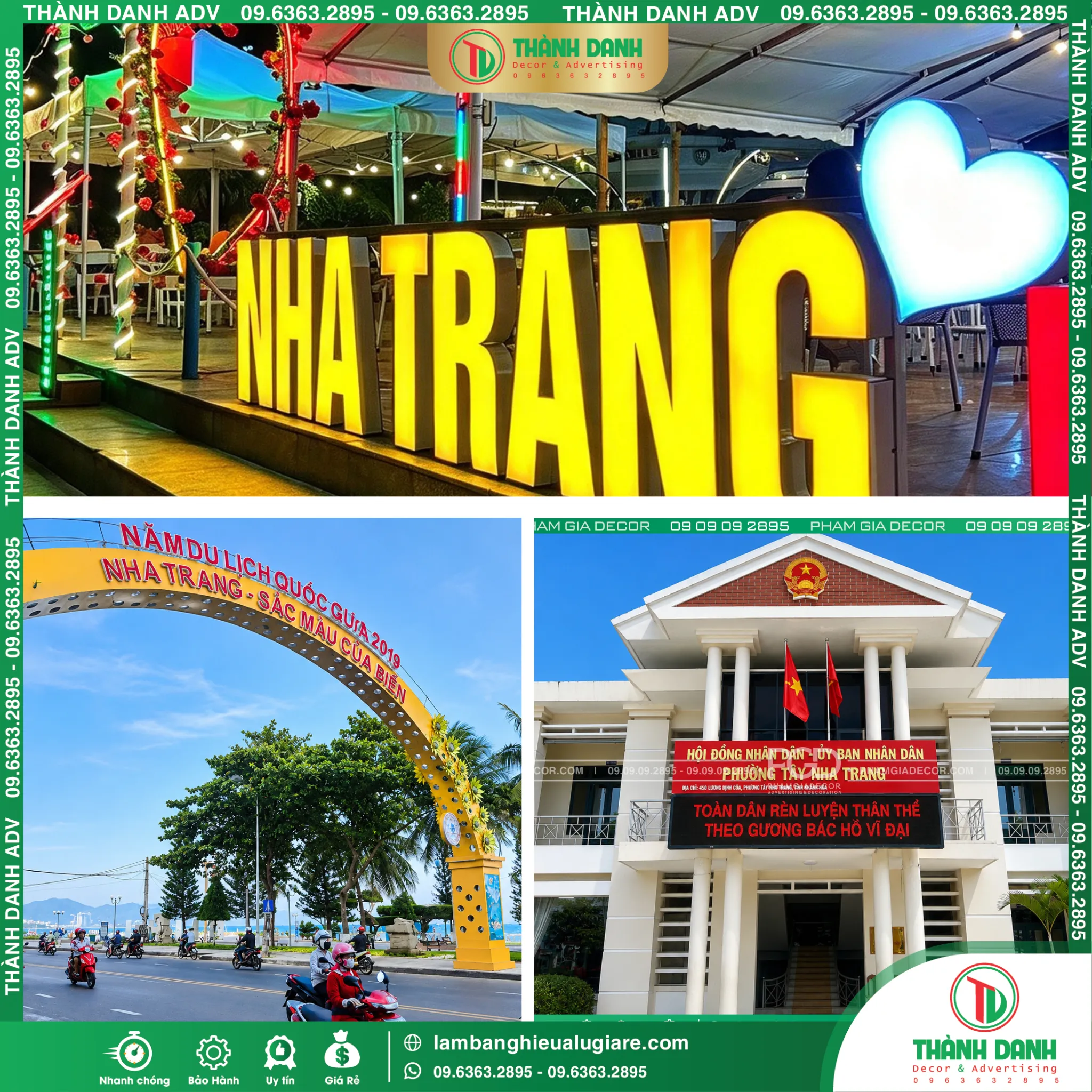 Làm Bảng Hiệu Nha Trang Gía Rẻ Tại TPHCM
