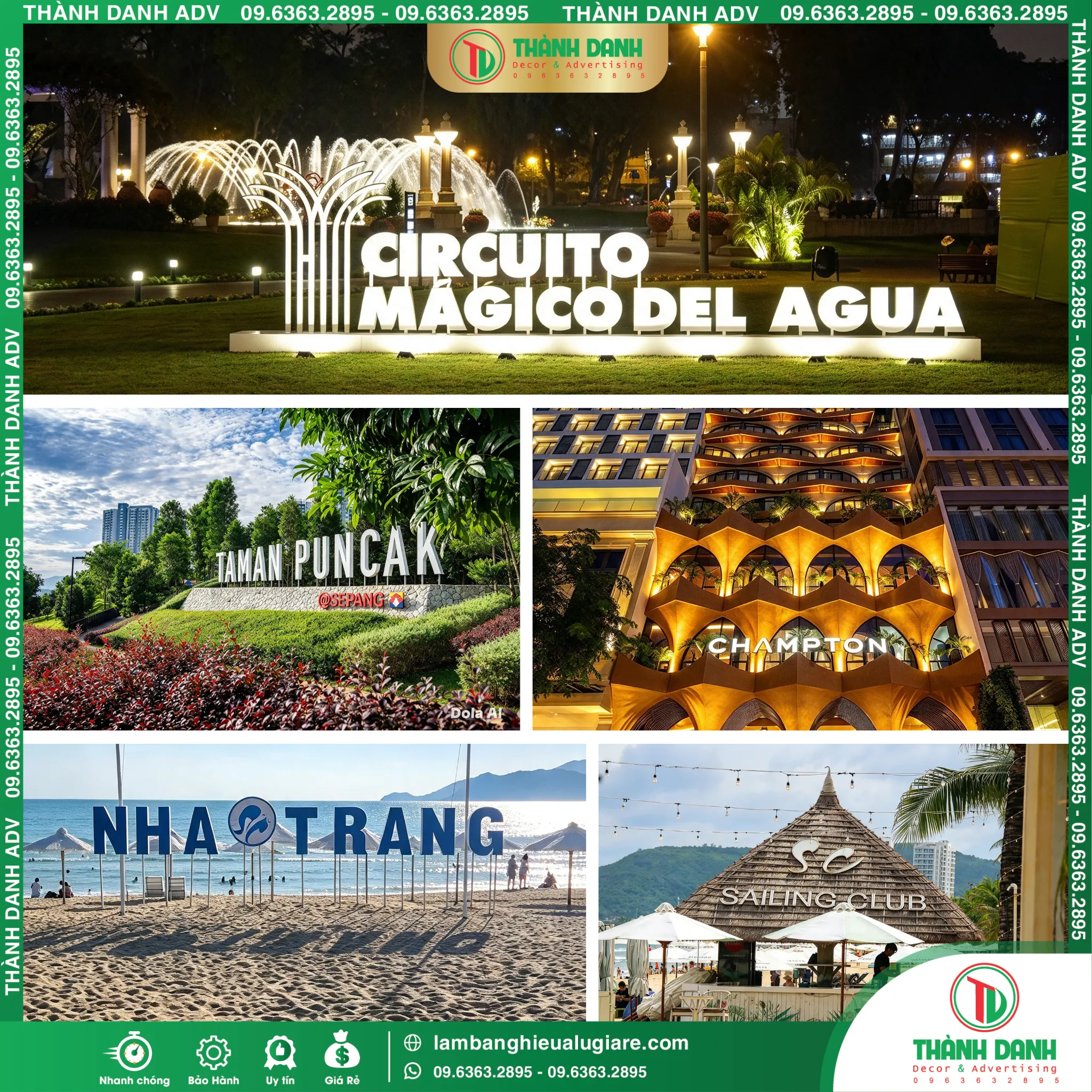 Làm Bảng Hiệu Nha Trang Gía Rẻ Tại TPHCM